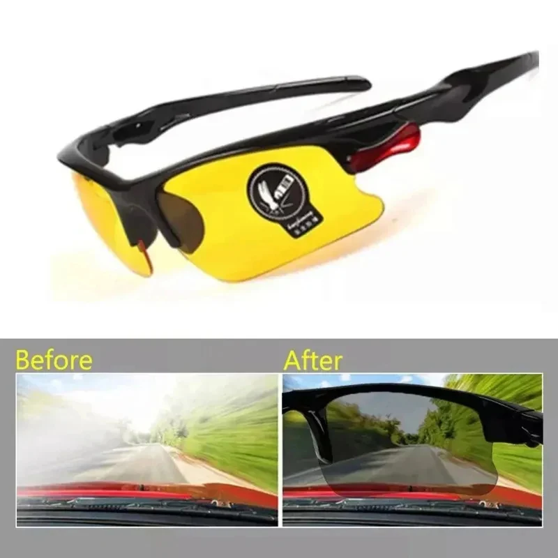 1/3/5Pcs Day And Night Car Enhanced Light Glasses Eyewear Vision Driver Glasses Anti Glare Night Vision Driver Goggles Night