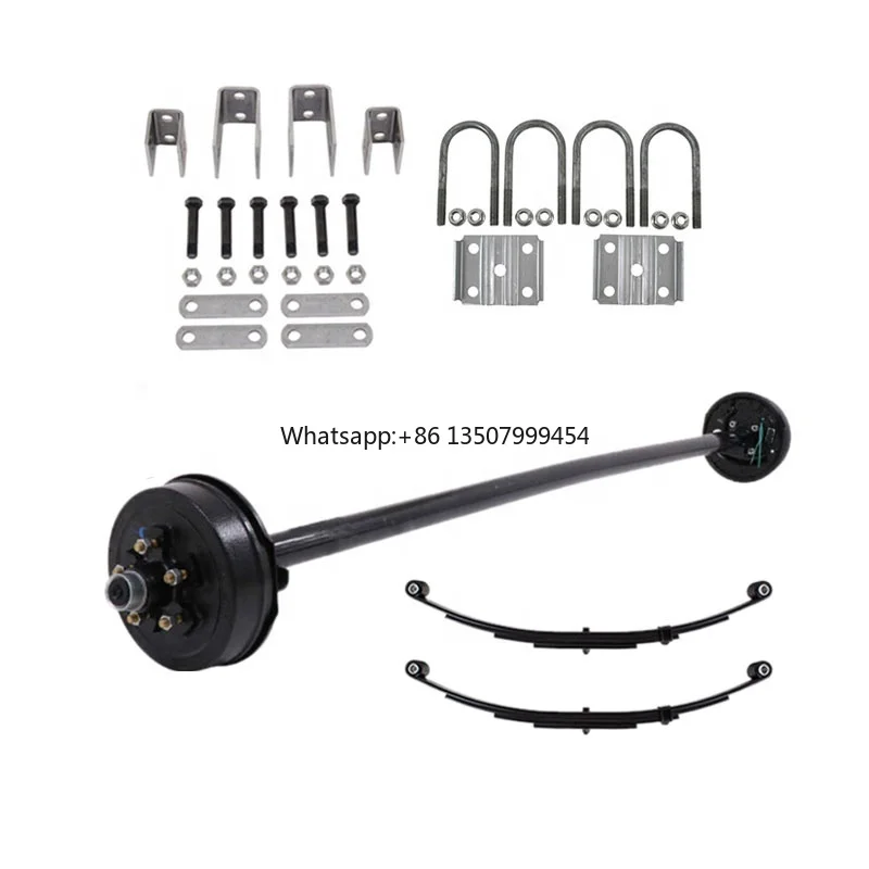 

Factory Round Solid Straight Axle 3500 LB Utility Trailer Axles with Electric Brake