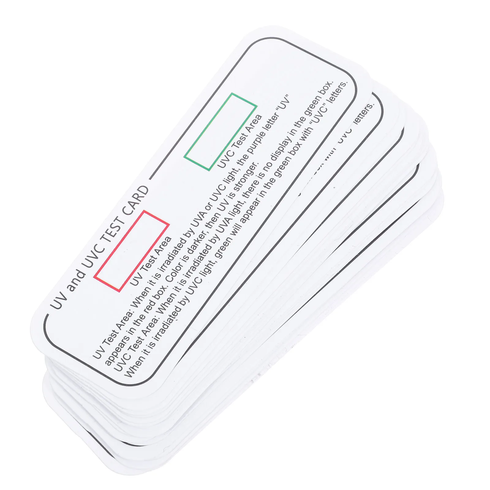 20Pcs Uv Test Cards Uva Detection Indicator for Indoor Professional Household Use Accurate Uv Light