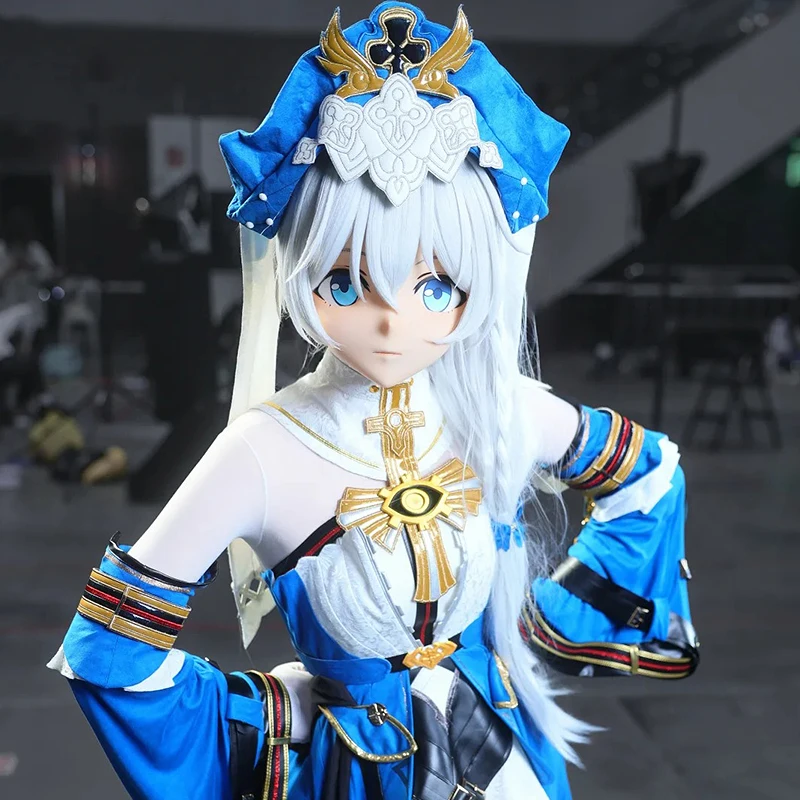 

(MEO029) Customize Handmade Full Head Lockable Crossdress Male to Female Japanese Cartoon Anime Game Character Kigurumi Mask