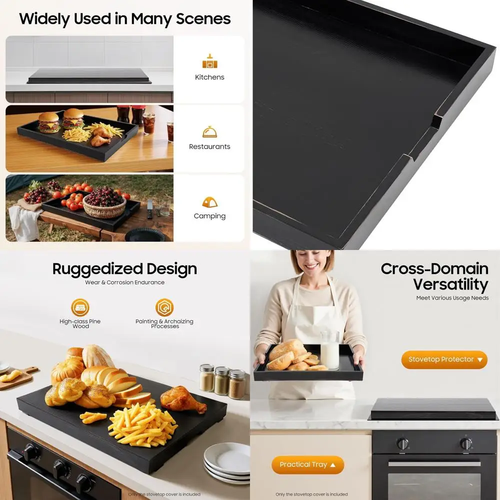 

Universal Stove Cover, 29.5 x 22, Protects Electric and Gas Stoves, Multipurpose Cutting Board, Kitchen Sink or Counter Cover (E