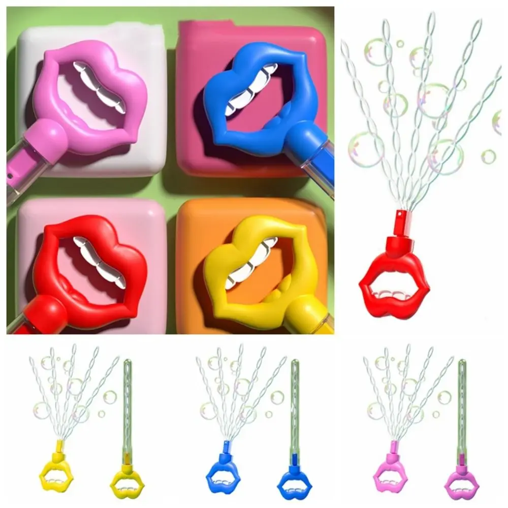 Bubble Wand 40 Hole Bubble Stick 5 Claws Shaped Lip Children's Bubble Wand Fully Manual Fun Big Bubble Wands Kids