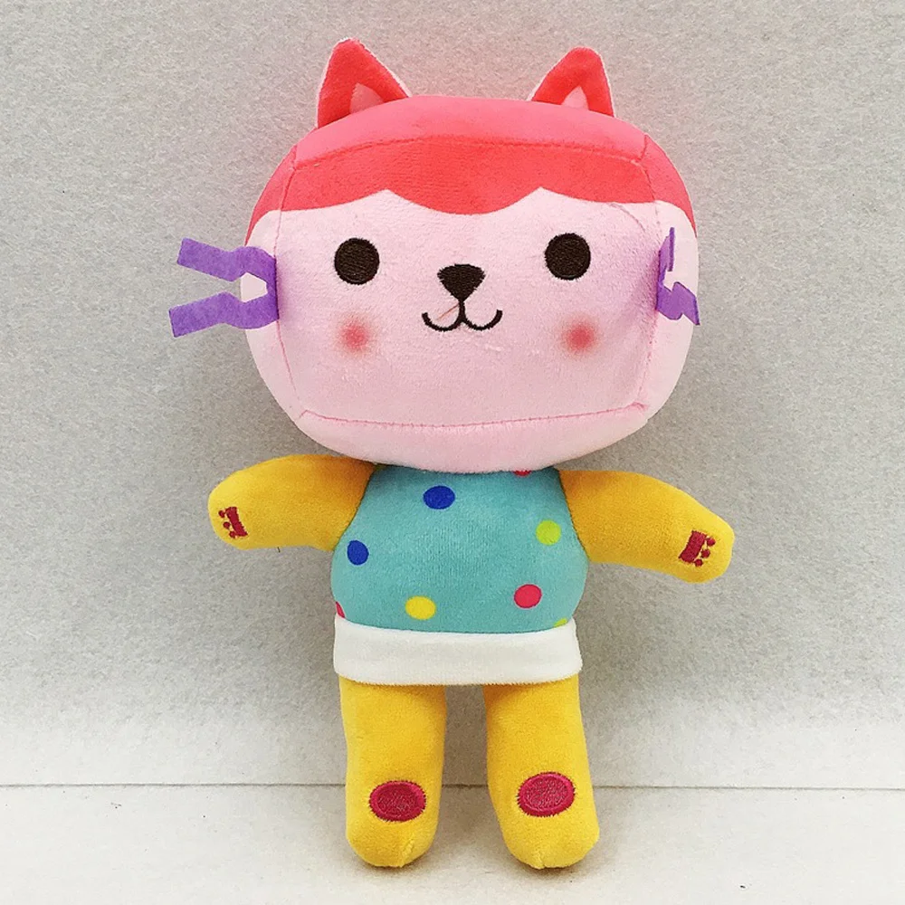 Hot in Gabby Dollhouse Plush Toy Mercat Cartoon Stuffed Animals Smiling Cat Car Cat Hug Gaby Girl Dolls Kids Birthday Gifts