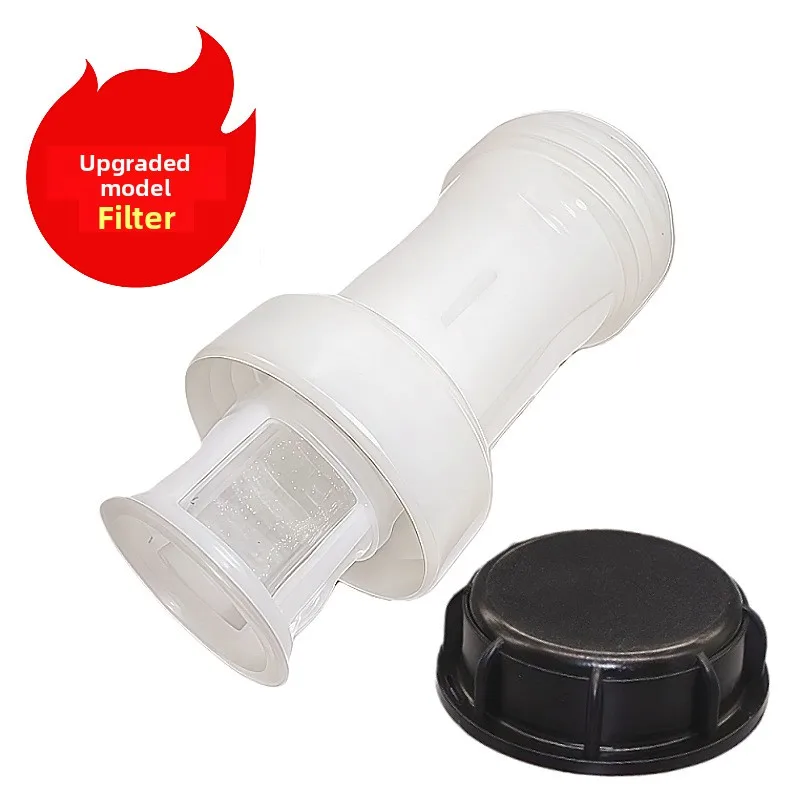 IBC Tote Filter Extension Kit, S60*6 Plastic Thread Adapter with Dust Cap for IBC Ton Barrel Water Filter System