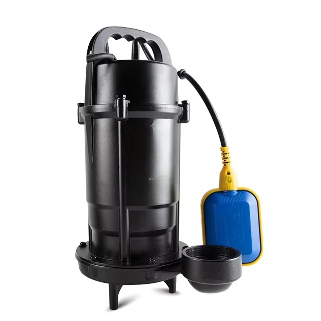 Deep Well 0.75HP Series Large Flow Submersible Water Pump with Float Switch1 Inch Discharge Rainwater Pumps