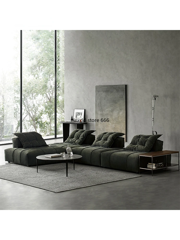 Boulder sofa Italian leather module combination