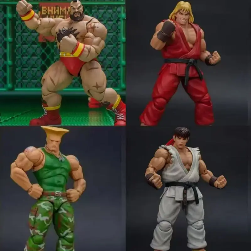 Figura de Acción de Alta Calidad, Ken, Ryu, Guile, Zangief, Modelo Coleccionable Móvil, Juguete Decorativo de Escritorio para Fanáticos Adultos