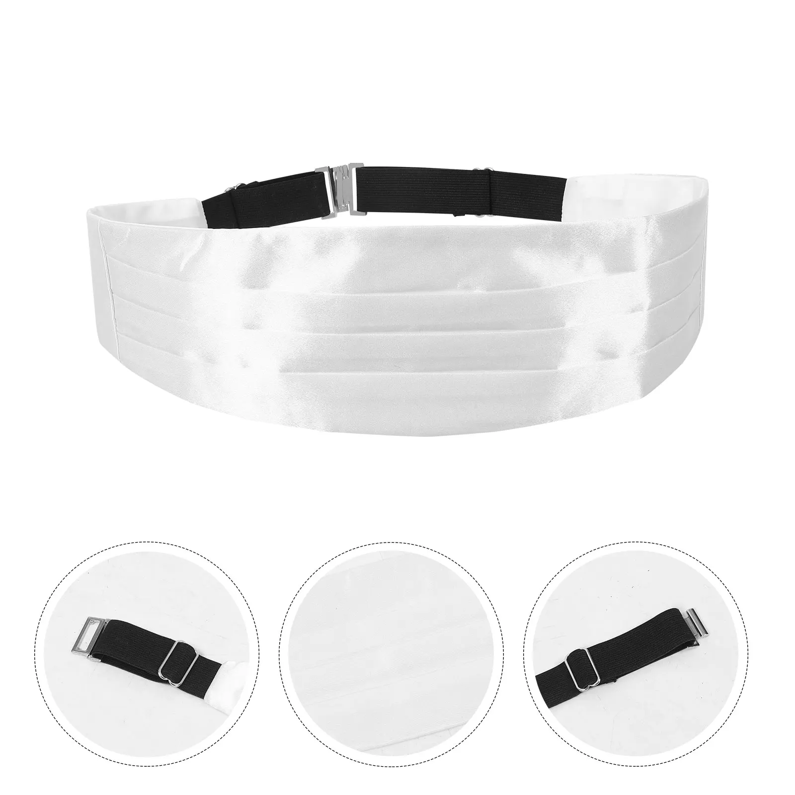 بدلة Cummerbund الخصر الفرقة الرجال لينة مريحة قابل للتعديل الخصر دعم الحدث الرسمي ملحق Cummerbund الرجال