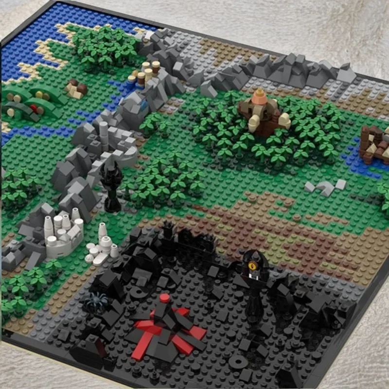 

4239PCS MOC Medieval Miniature Map of Middle Earth Modular Model DIY Educational Building Bricks Toys Gift for Kids