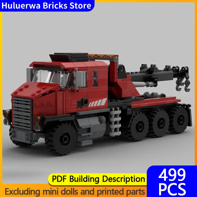 

City Car Model MOC Building Bricks Heavy Rescue Truck Modular Technology Children Holiday Gifts Assemble Toys Suit