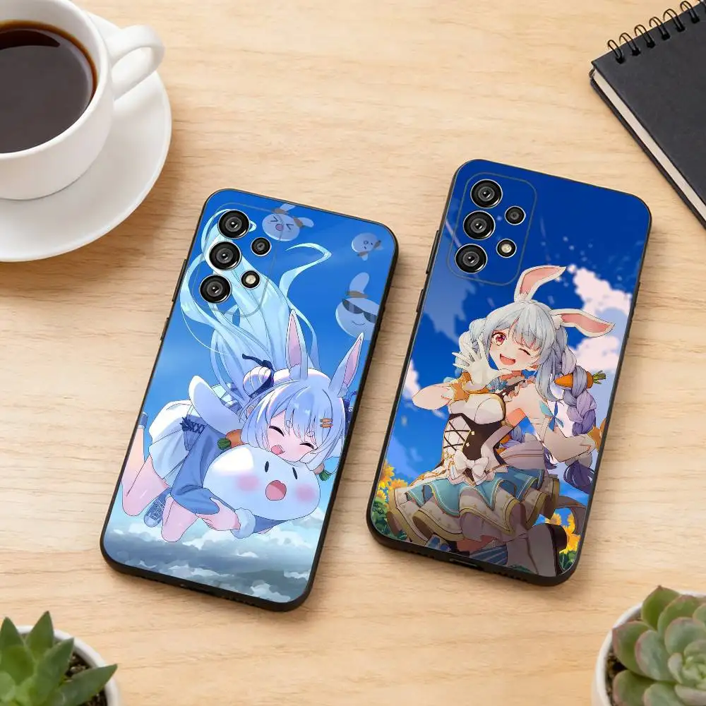 

Holo U-Usada Pekora Phone Case For Samsung S25,S24,S21,S22,S23,S30,Ultra,S20,Plus,Fe,Lite,Note,10,Black Cover
