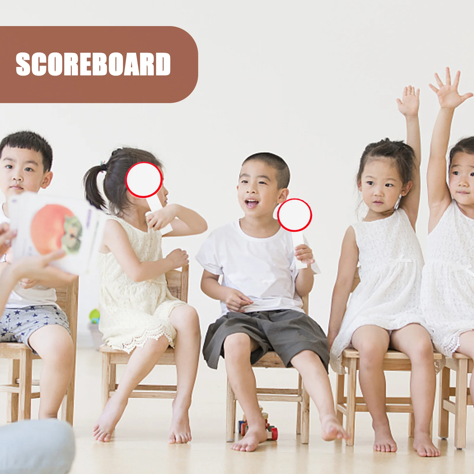 6 Buah Papan Skor Papan Tulis Kecil Lapboard Penghapus Kering Putih Papan Tulis Kulkas untuk Anak-anak Siswa Satu Sisi