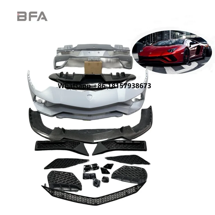 

For Aventador LP700 LP720 Upgrades LP740S Body Kit LP740 Carbon Fiber Front and Rear Bumpers