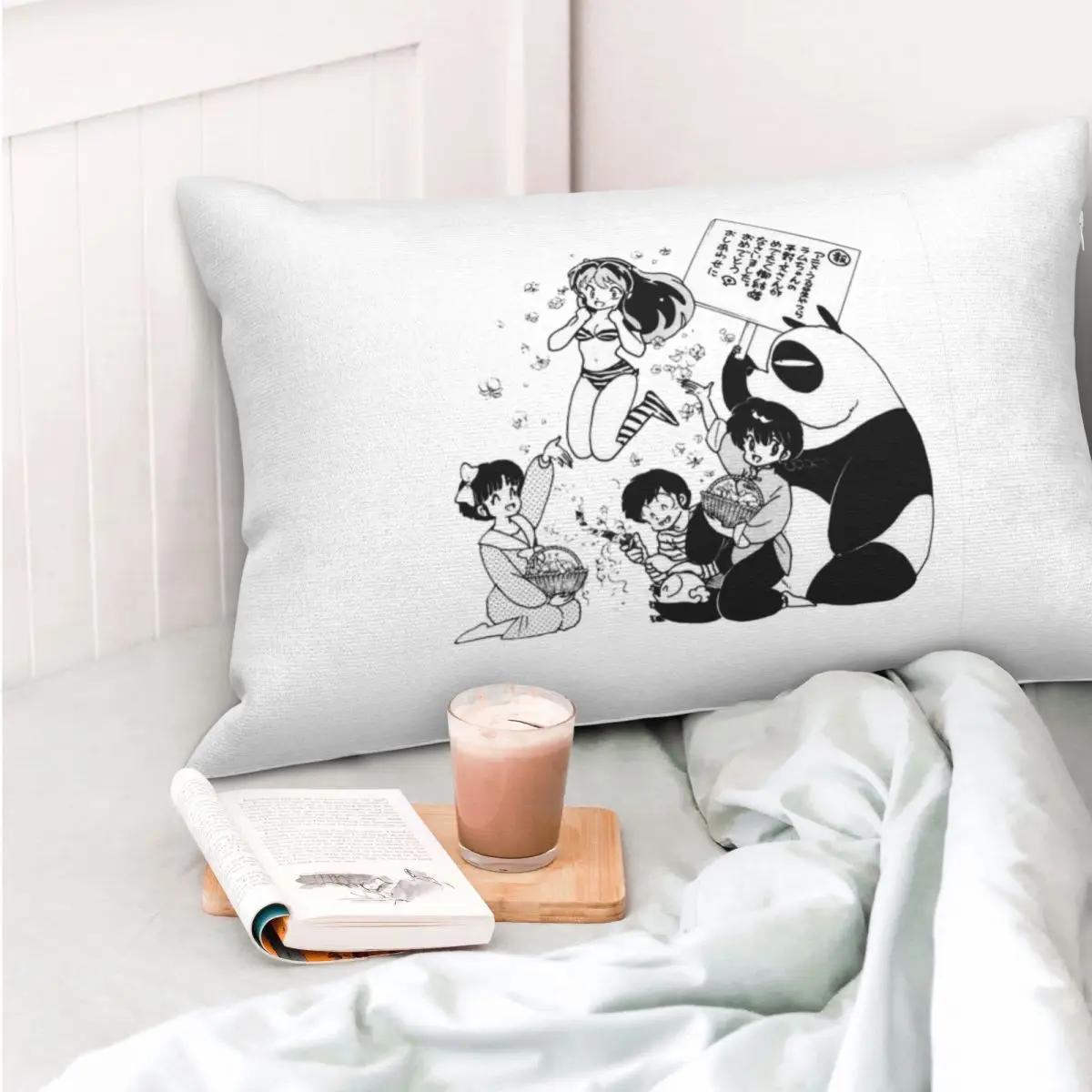 Ranma 12 Urusei Yatsura - Funda de almohada rectangular, funda de cojín decorativa para dormitorio, cama, hogar, cómoda almohada decorativa