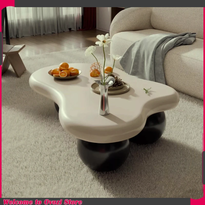 

Nordic Living Room Coffee Table Modern Design Premium Authentic Coffee Table White Curve Mesa De Centro De Sala Home Accessories