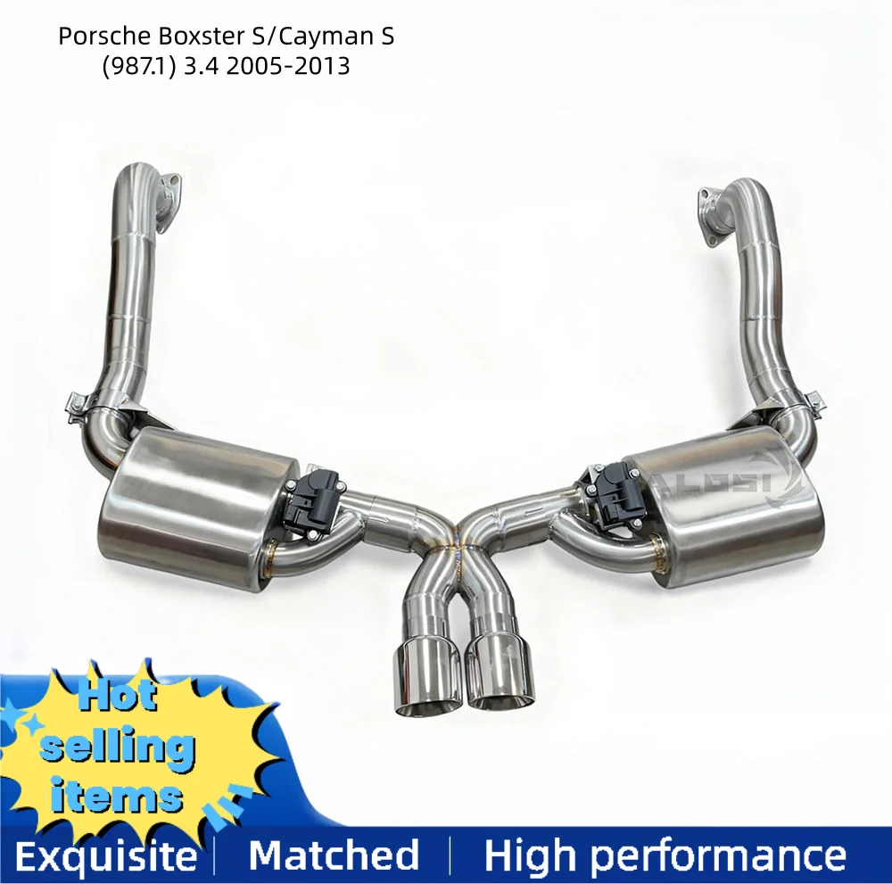 

Задняя выхлопная труба Cat для Porsche Boxster S/Cayman S (987.1) 3.4 2005-2013, клапан, глушитель выхлопной системы, автозапчасти