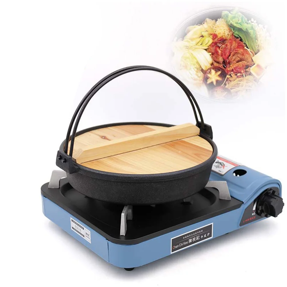 

High Temperature Resistant Cast Iron Pot Japanese Style Cooking Boiler Small Frying Pan Non Sticky Kitchen Saucepan for Home Use