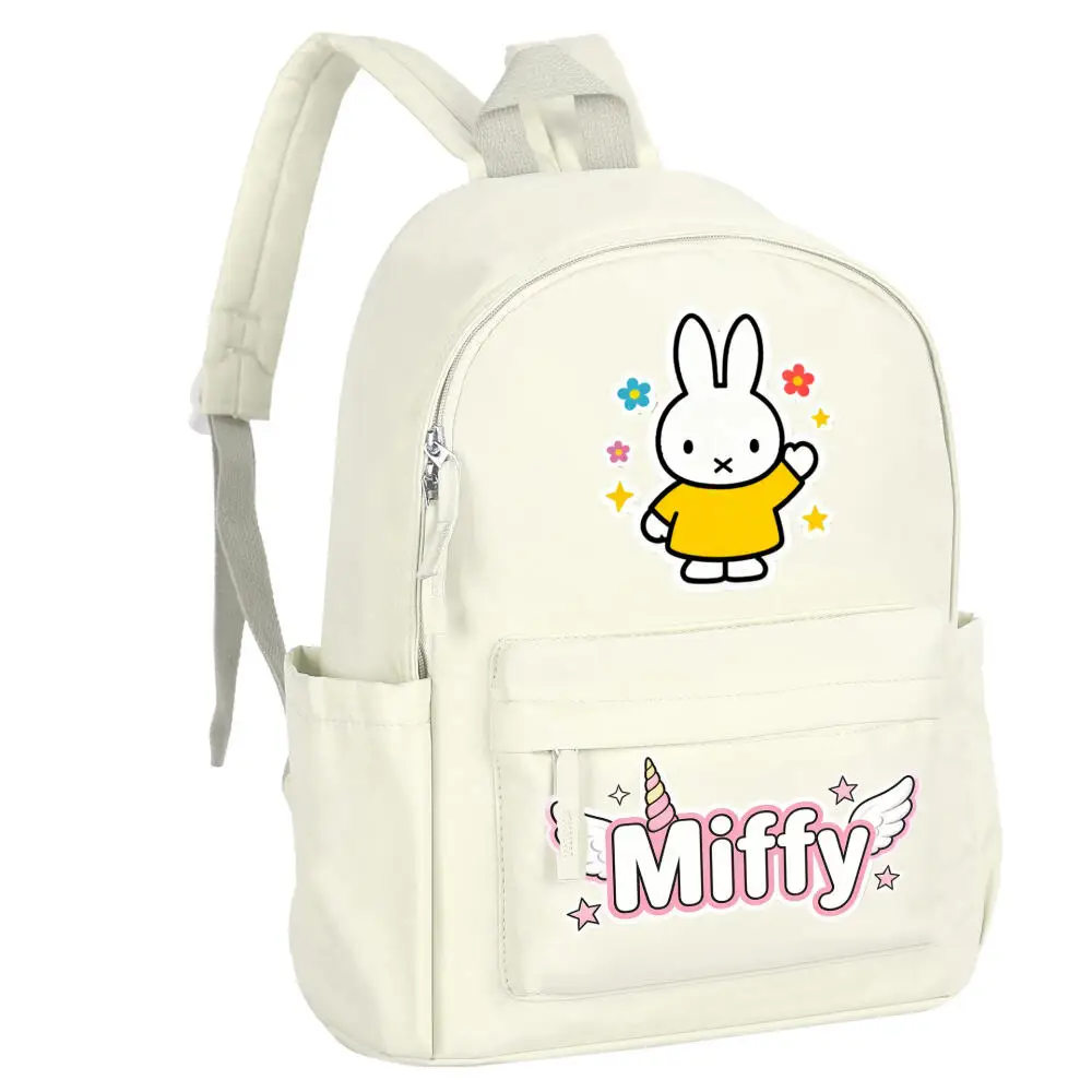 Plecak szkolny Miffy, prosty, ale bardzo atrakcyjny, o dużej pojemności, kreskówkowy i uroczy, najlepszy prezent dla przyjaciół.