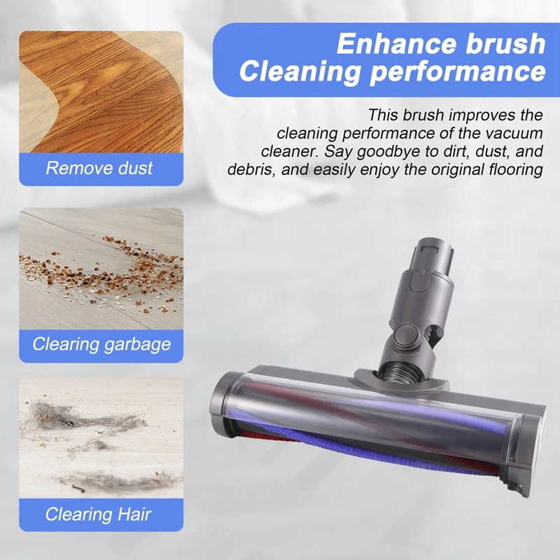 مكنسة كهربائية لاسلكية مع أضواء LED خضراء ، ملحقات فرشاة أرضية ، Dyson V6 ، DC58 ، DC59 ، DC61 ، DC62 ، DC74