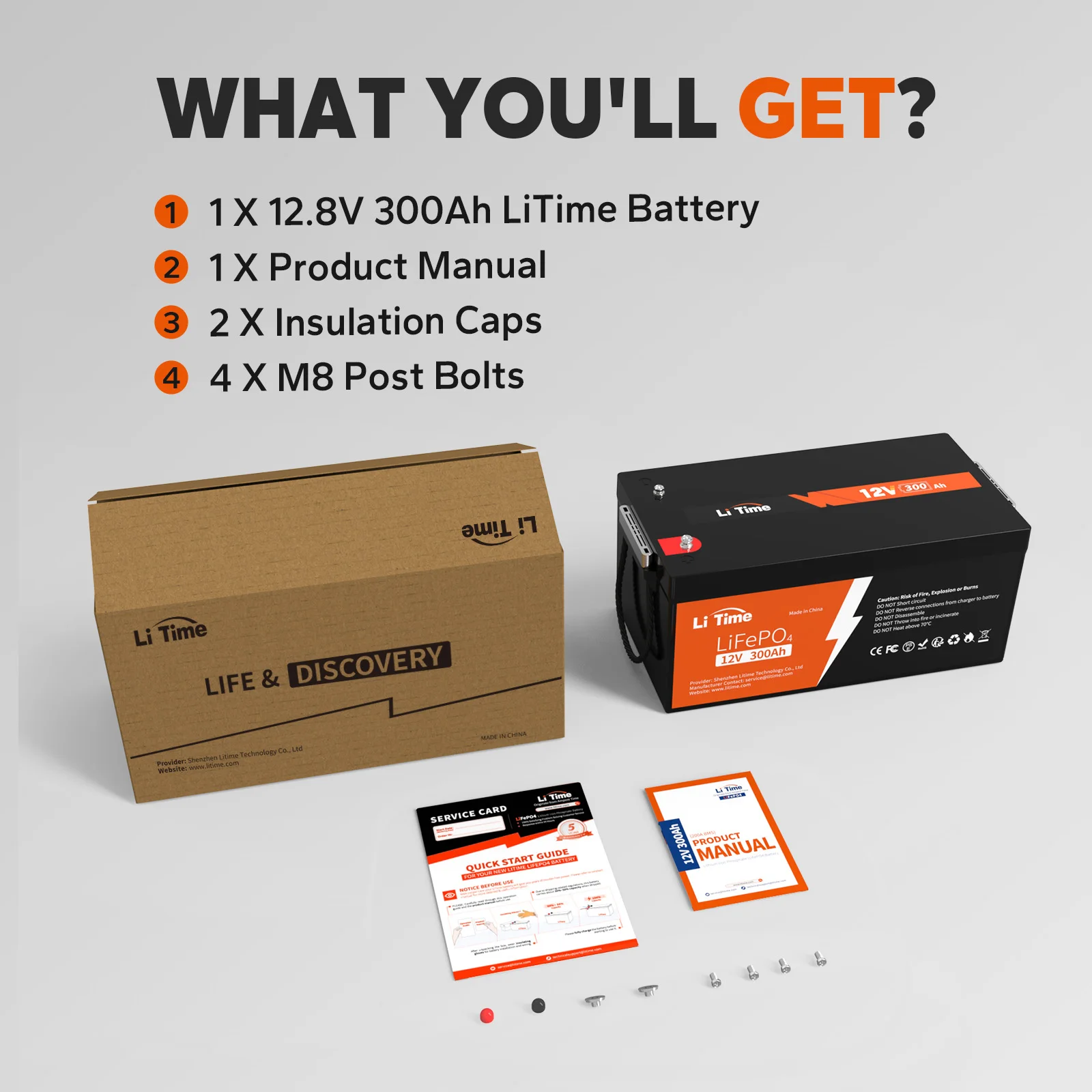 12V 300Ah LiFePO4 High-capacity Battery Lithium Battery For RV Marine Off-grid US EU AU JP CA Stock