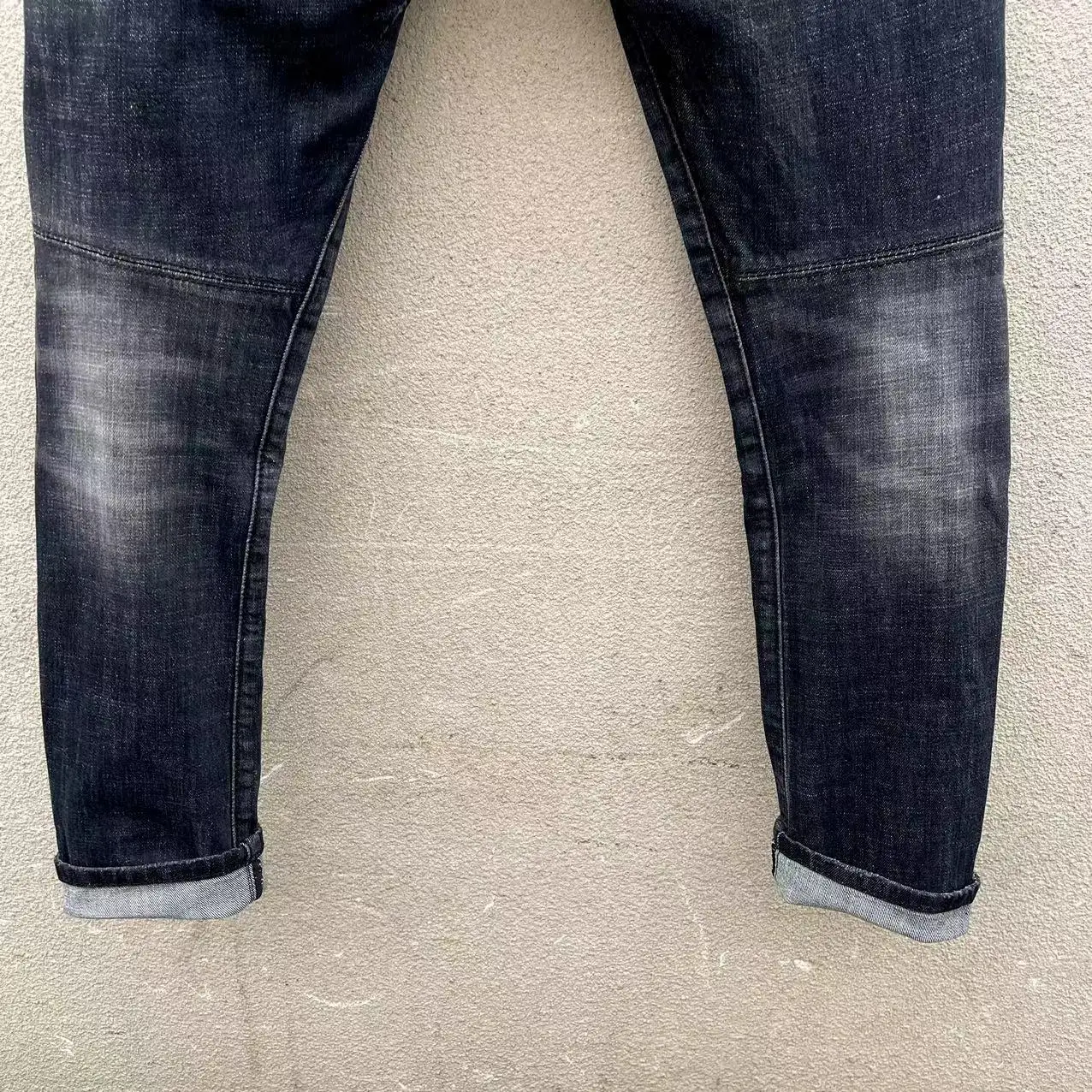 starbags dsq t160 Men's Jeans Ripped patch Trend Elastic slim small foot pants 100 match men's pants