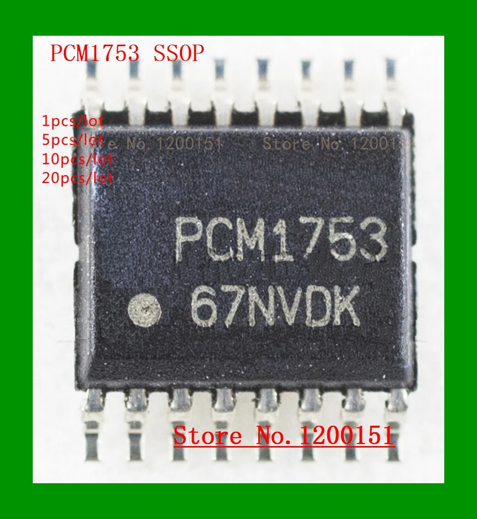 PCM1753 PCM1753DBQR T1753T SSOP-16