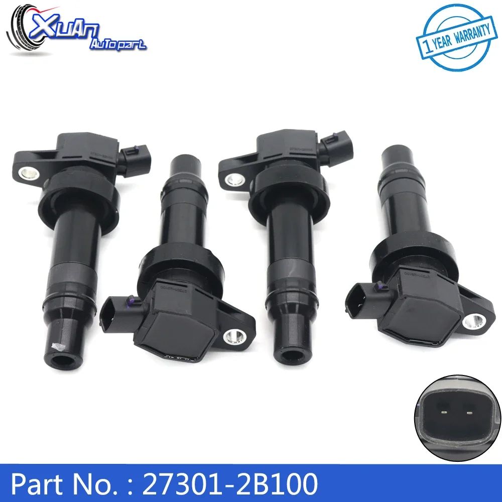 XUAN NEW Car Ignition Coil 27301-2B100 for Hyundai Accent Veloster i20 i30 Kia Rio Soul Rio5 1.6L L4 2012-2020 UF636 273012B100