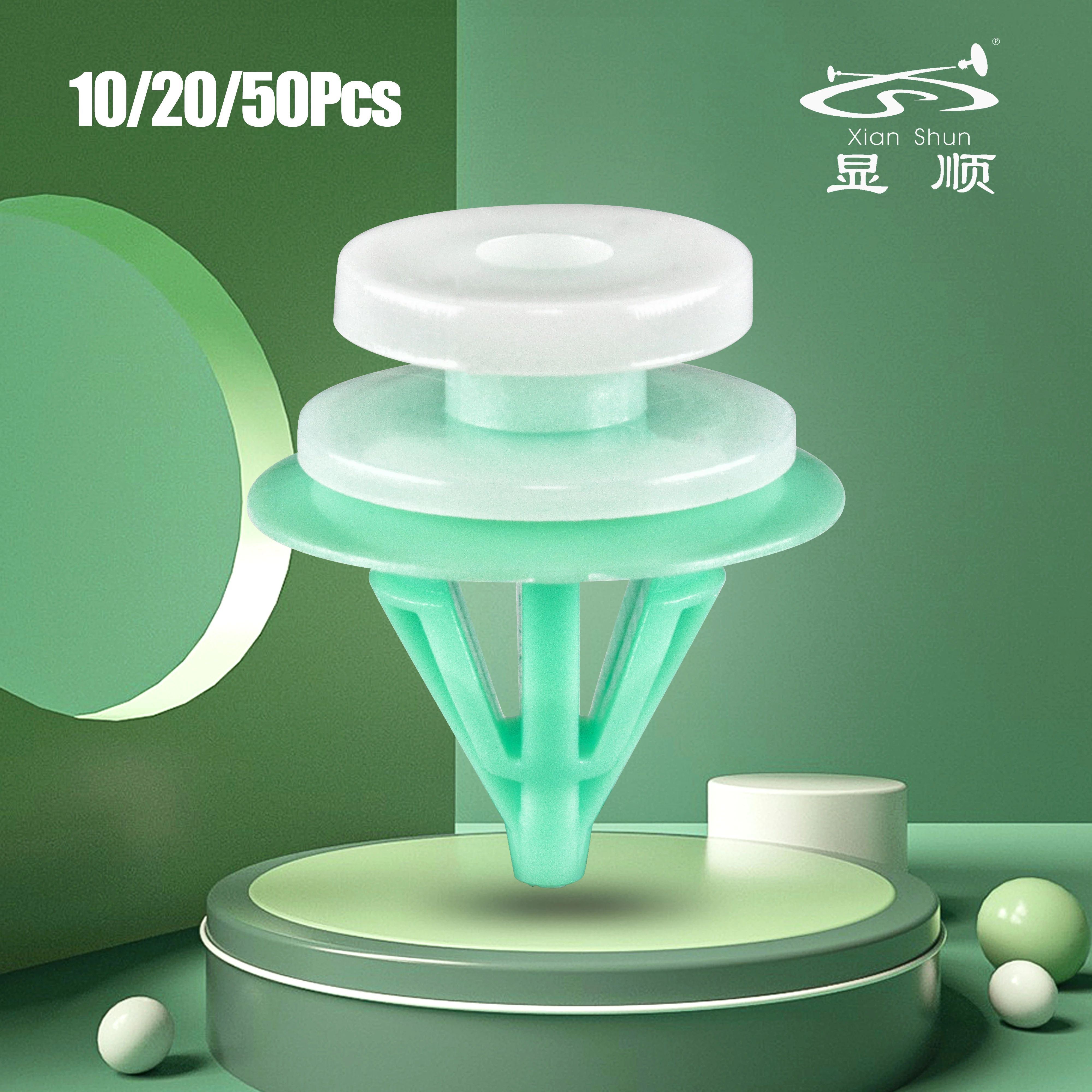 

10/20/50Pcs White/Green POM Door Panel Interior Replacement Parts Car Clips For Renault 7703077354 7701049008 8200702219