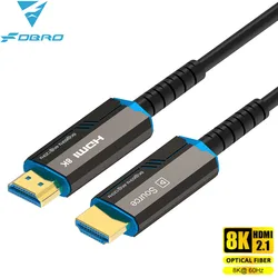 8K HDMI 2.1 kabel światłowodowy Splitter 8K/60Hz 4K/120Hz 48 gb/s o bardzo wysokiej prędkości obrotowej HDR eARC dla HD TV, pudełko żarówka jak gracza komputerowego