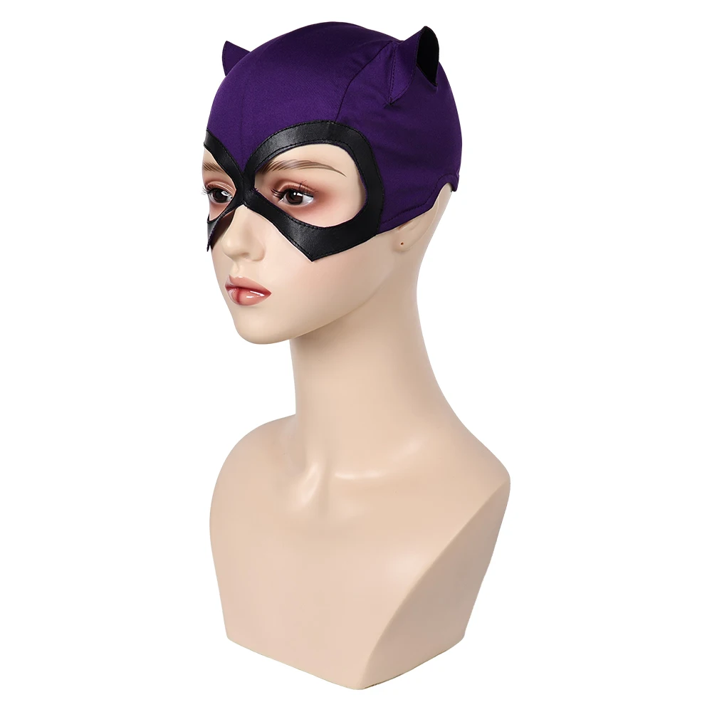 Máscara de Cosplay de fantasía Selina para mujer, película de superhéroe, accesorios de Disfraz de Tony, ropa de fiesta de Carnaval de Halloween