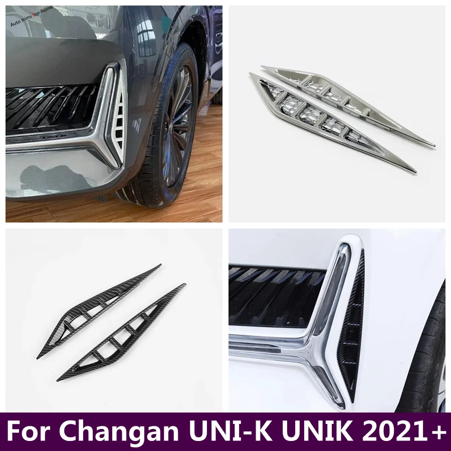 

Front Fog Light Lamp Eyebrow Cover Trim Bumper Protector Drcoration Frame Fit For Changan UNI-K UNIK 2021 - 2024 Car Accessories