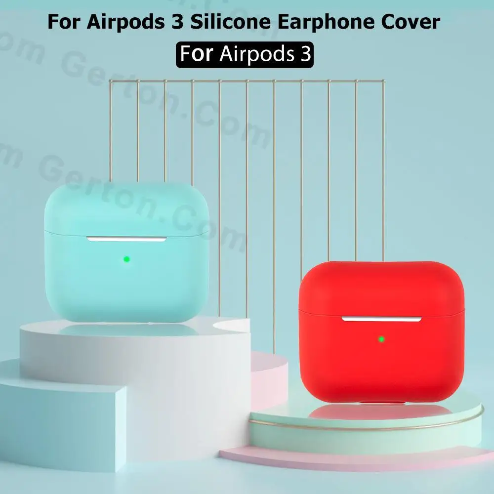 Caso de silicone macio para airpods 3 capa sem fio fone de ouvido caso protetor para apple airpods 3 geração capa 2021 caso escudo