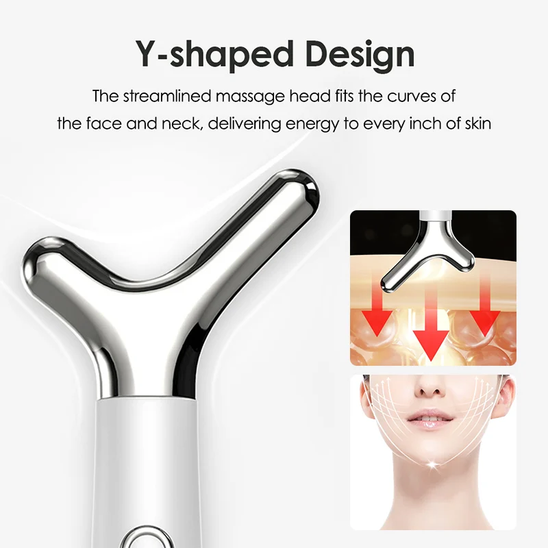 Electric Y Type Lifting And Firming Facial Massage Device Face Massager For Skin Tightening