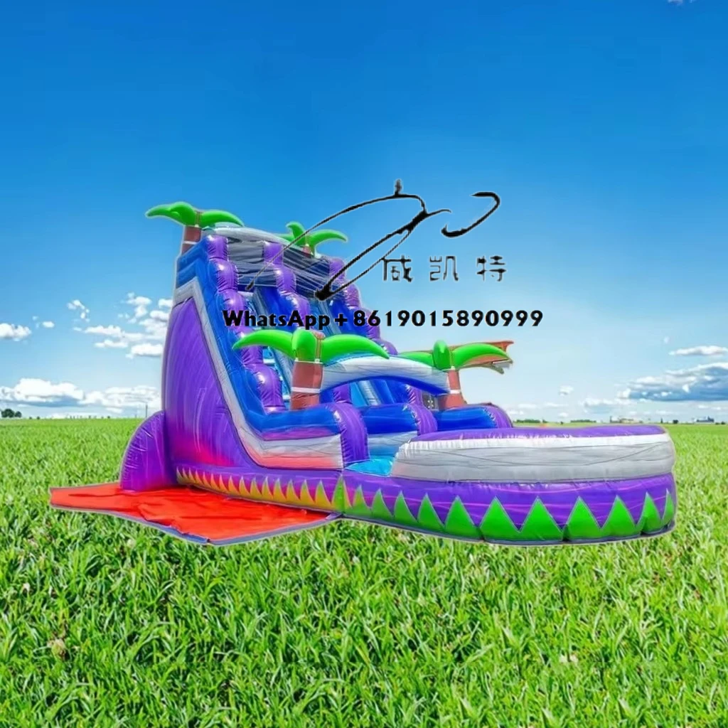 

Popular 20ft Tall Commercial Inflatable Water Slides with Pool Backyard Inflatable Water Slide