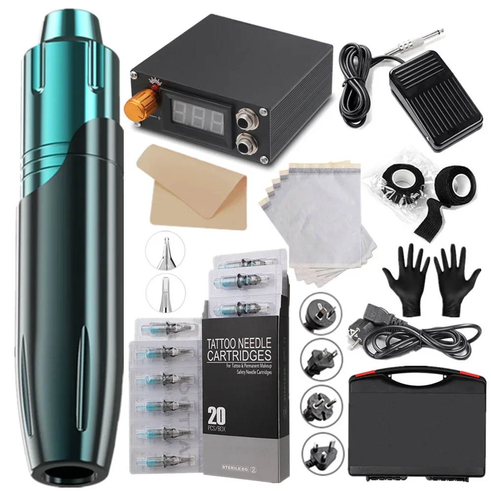 

Embroidery Dragon Tattoo Machine Set Cross Border New Tattoo Pen A full set of motor machine tattoo machine