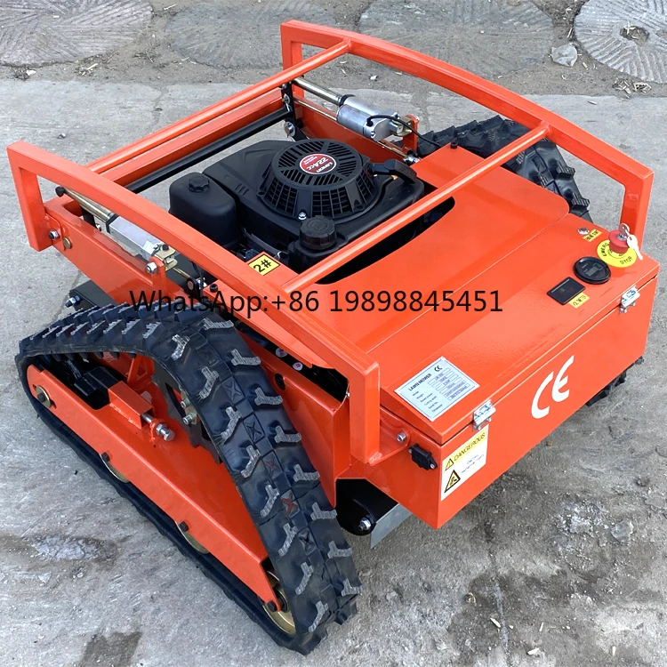 Electric Start 224cc Remote Control Slope Lawn Mower with Brushless Drive Motor