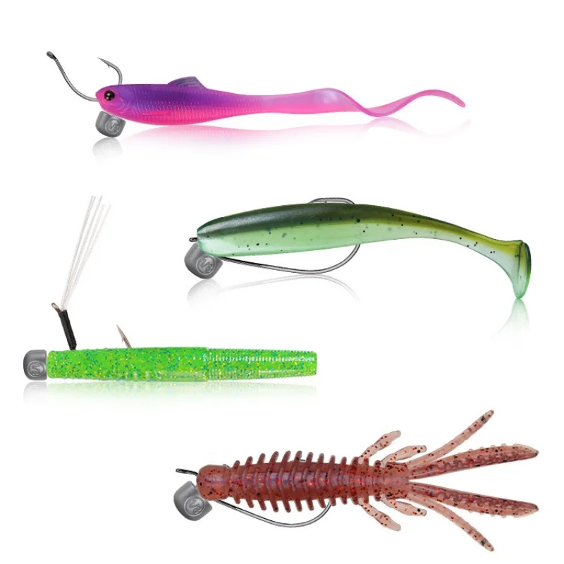 Fishing Lure Down Lead Sinker Spring Lock Pin Insert Lead Weight Anti Off Soft Worm Bait Protection Lot 10 Pieces SALE