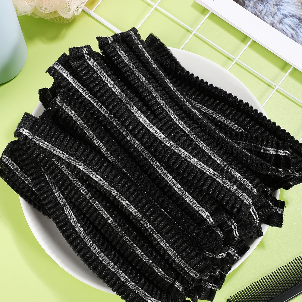 

200pcs Disposable Hair Caps Bouffant Caps Hair Nets Sanitation Head Cover for Labs Workshops Salons Food Service Cooking Safe