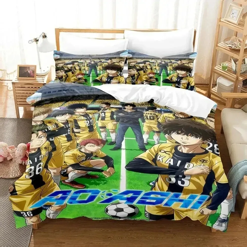 

Anime Ashito Aoi Ao Ashi Bedding Set For Bedroom Soft Modern Bedspreads Comefortable Kids Duvet Cover Quilt Cover And Pillowcase