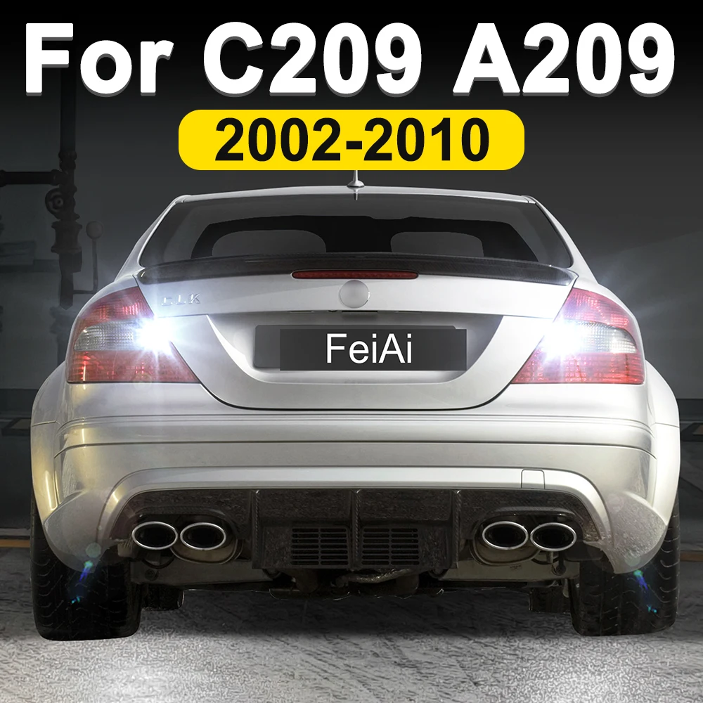 For Mercedes Benz CLK C209 A209 LED Reverse Lights Back Up Bulb Car Reversing Lamp 2002 2003 2004 2005 2006 2007 2008 2009 2010