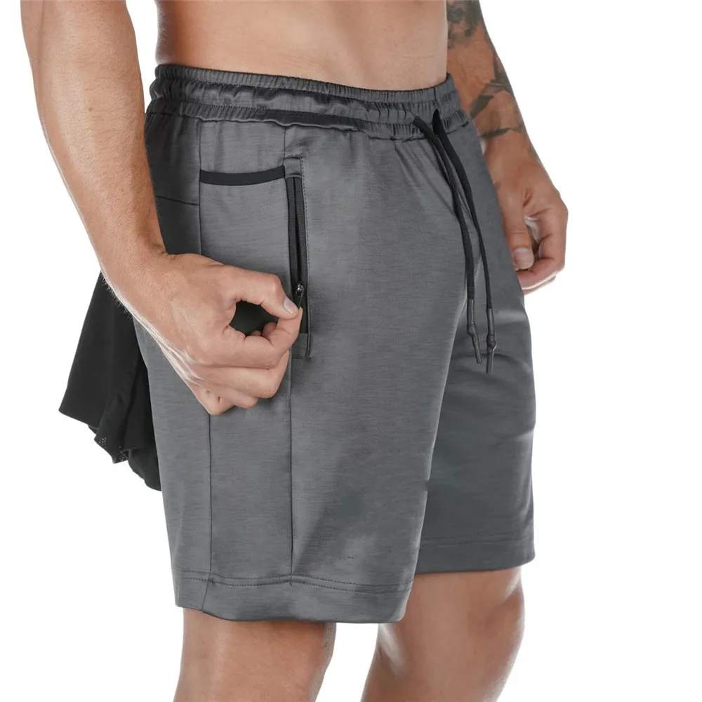 Shorts multi bolso masculino, moletom de praia fino masculino, secagem rápida, bermuda jogger musculação, shorts de treino, fitness, ginásio, verão, 23