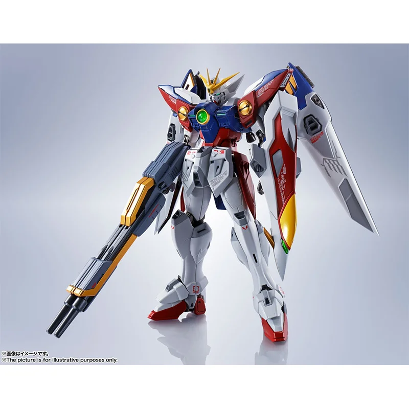 Bandai Namco Metal Robot Spirits Wing Gundam Zero 14Cm Anime Original Action Figure Model Kit Toy Birthday Gift Collection