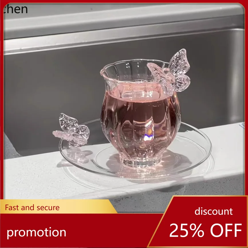 

ZML household single cup glass kung fu tea cup saucer personal high-end tea drinking cup tea set