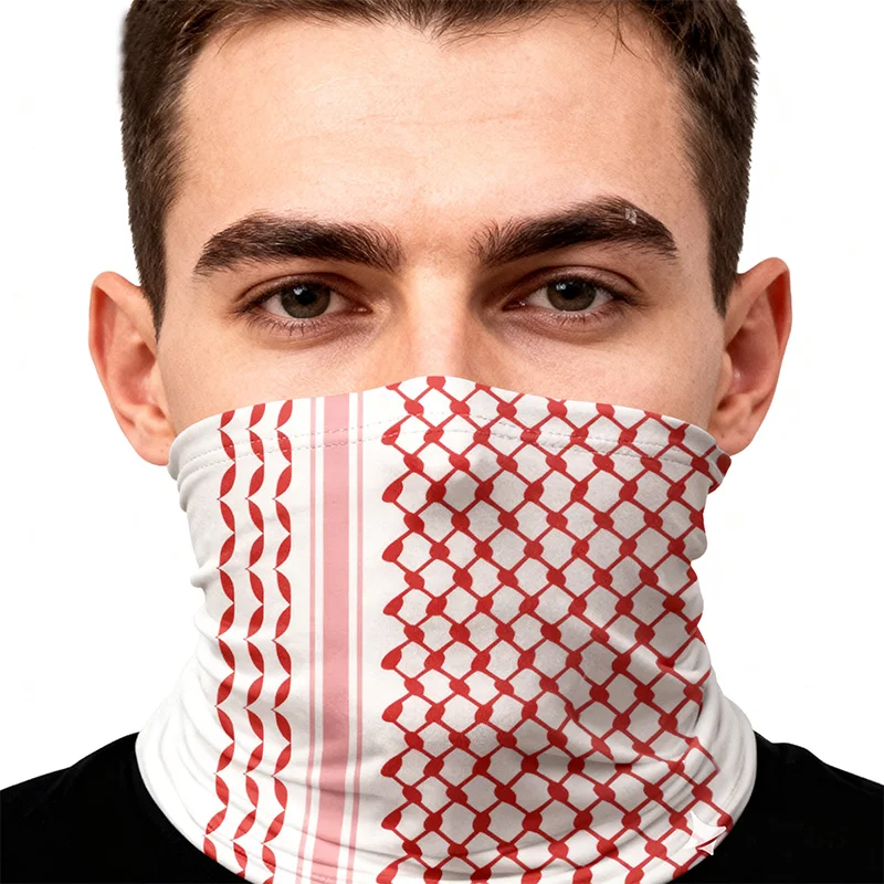 

Brand New Shemagh Design Bandana Neck Cover Printed Wrap Scarf Warm Headband Riding For Men Women Adult Winter