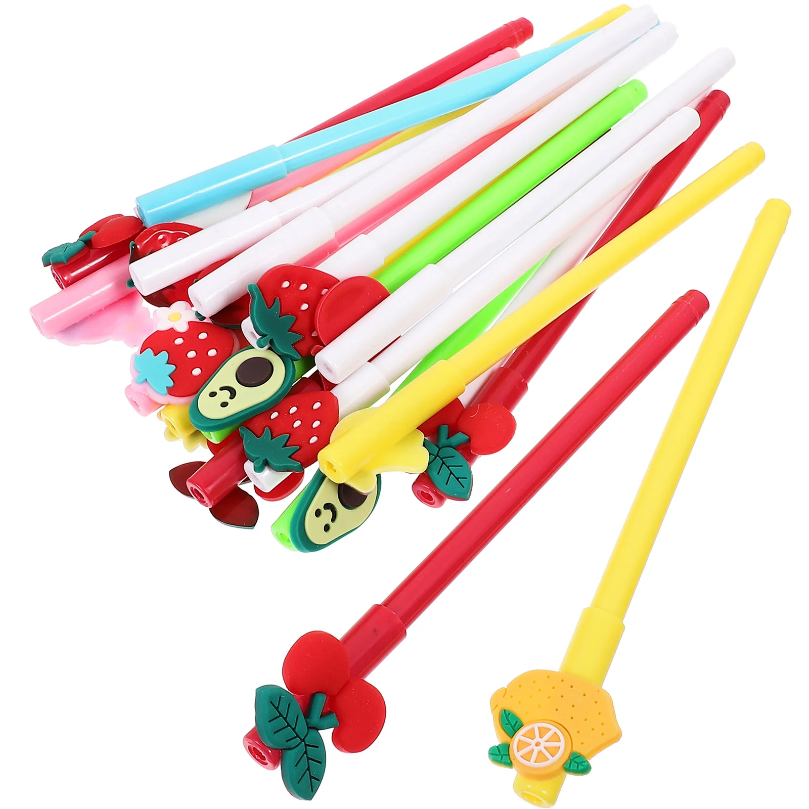 

20pcs Cartoon Gel Plastic For School Office Stationery Signature Pens Student Writing Accessories Universal Gel Ink Pens