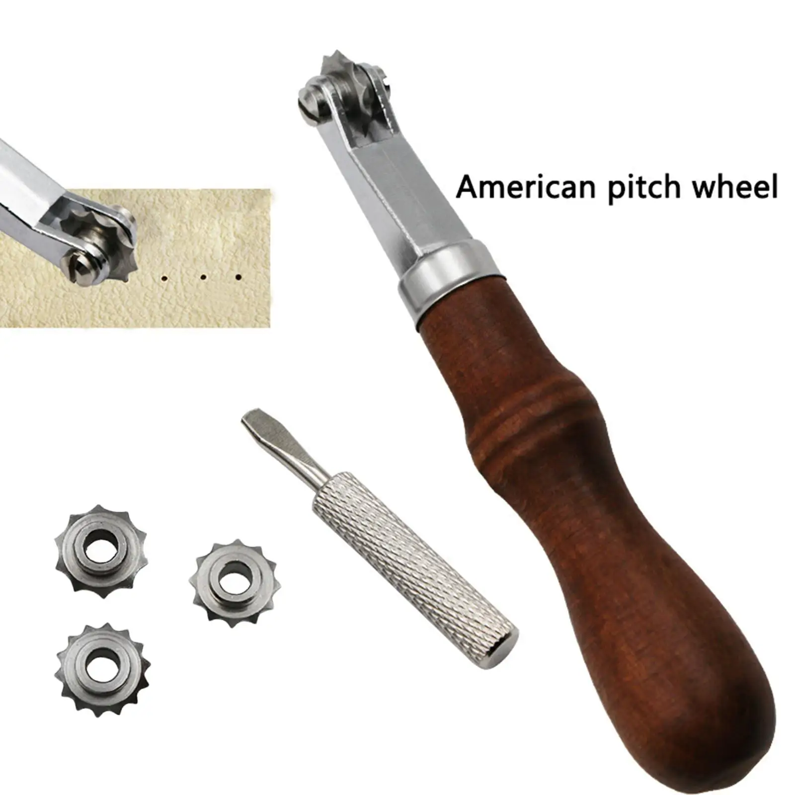 

Маркер для швейных колес и 4 шестерни для изготовления кожи