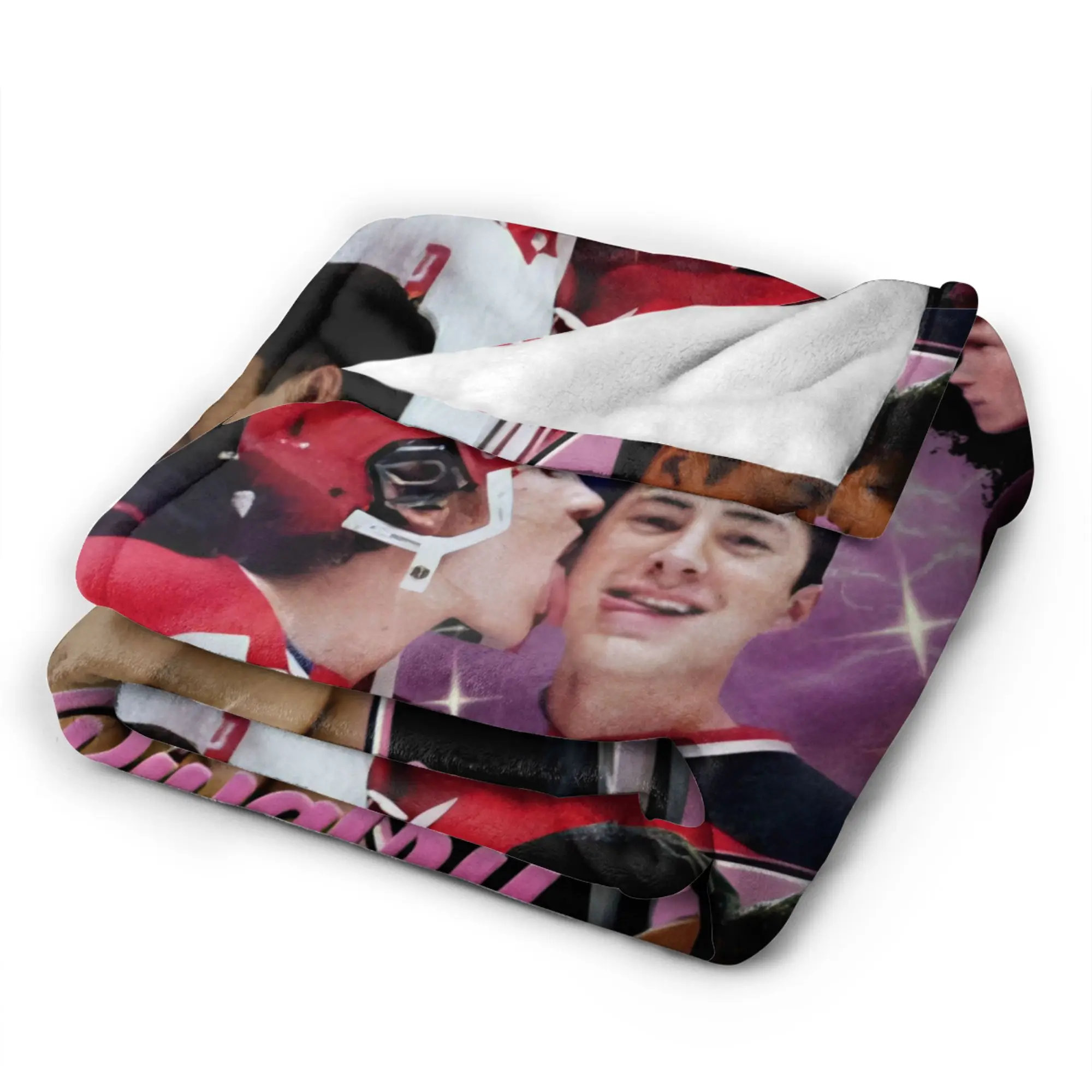 Hollanov Hockey Romance Heated Rivalry Blanket Boy Flannel Throw Blanket For Bedroom Warm Soft Custom Quality Bedspread Gift