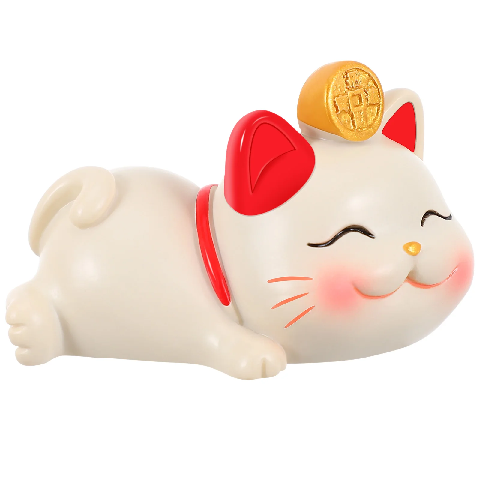 

Resin Fortune Statue Desktop Ornament Home Party Decoration Cake Topper Office Gift Wedding Christmas
