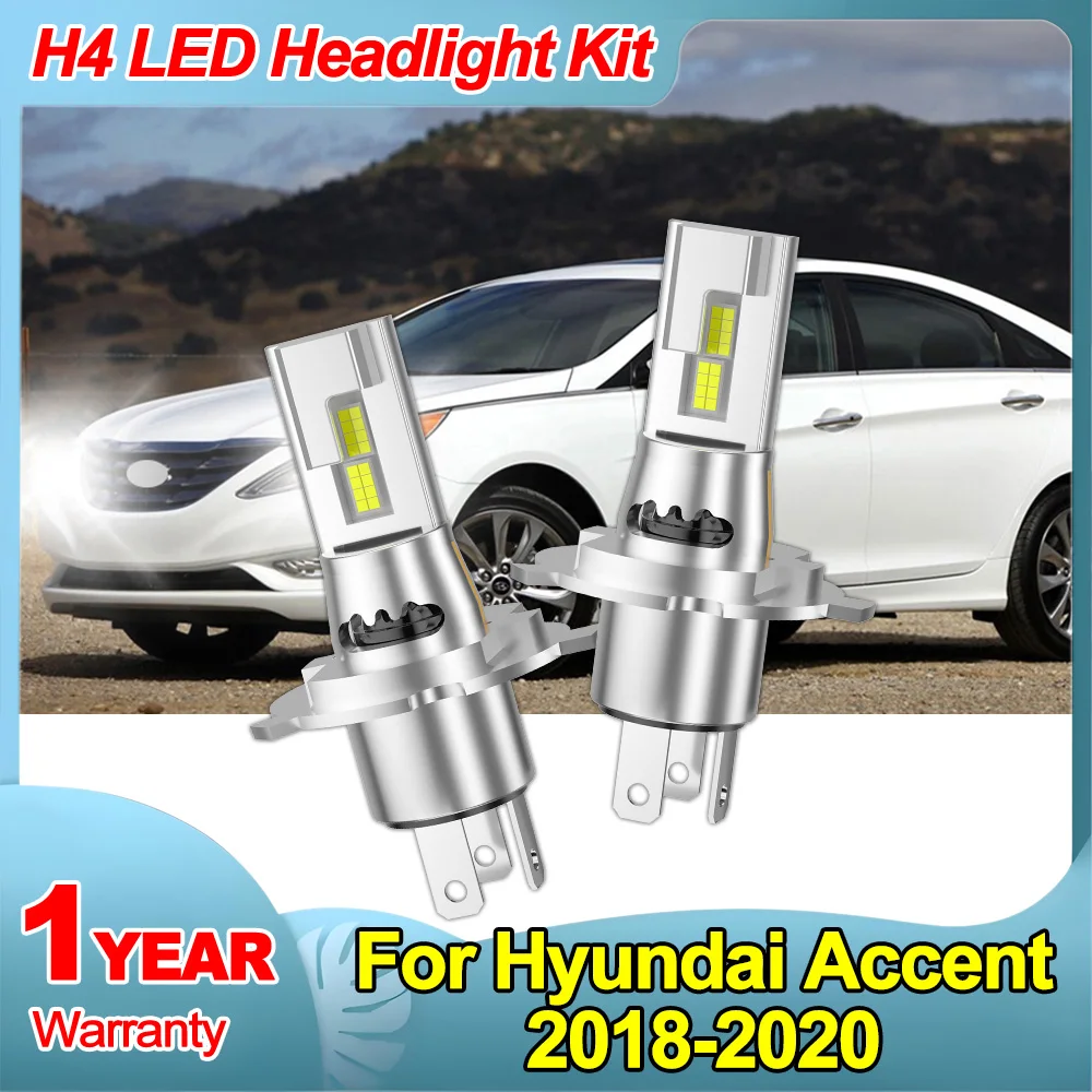 

Для Hyundai Accent 2018-2020 обновленные лампочки H4/9003/HB2 20000LM ультра-ящкий 6000K белый комплект для переоборудования IP68 водонепроницаемый