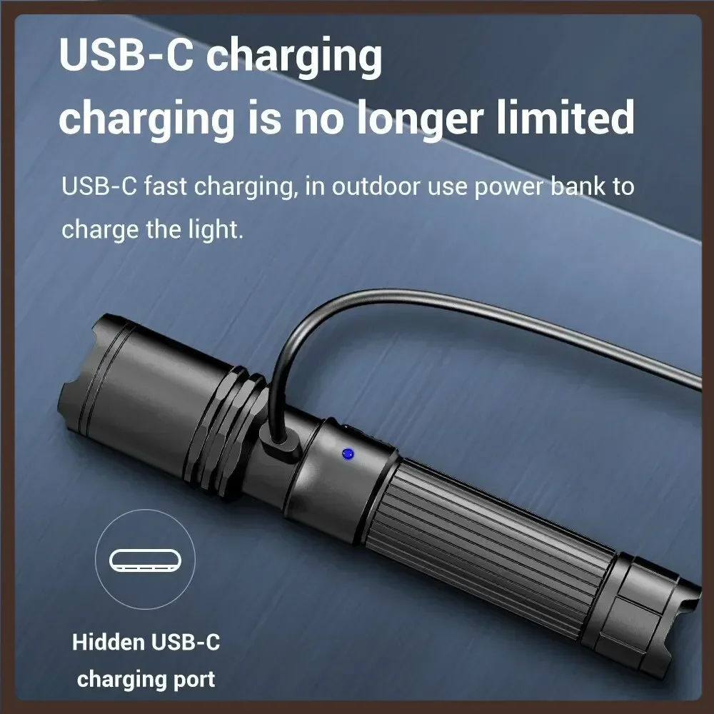 

Klarus A1 Pro High Power Led Flashlights IPX6 Self Defense Camping Spotlight With 3 Lighting Modes USB C Rechargeable Flashlight